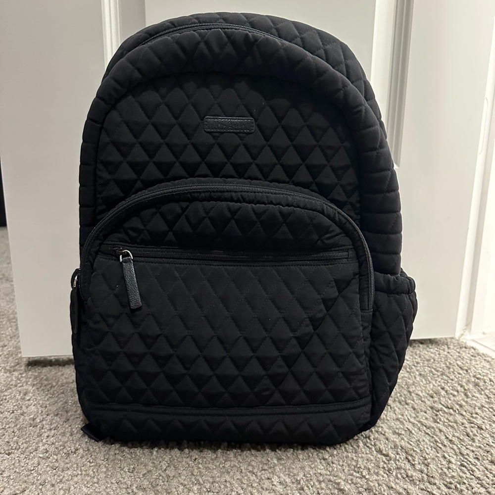 Vera Bradley Quilted Black Backpack